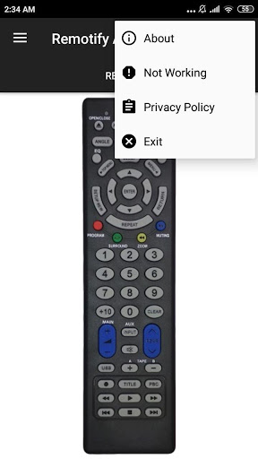 PACIFIC DVD Remote Control