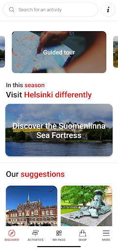 Helsinki City Pass Screen 2