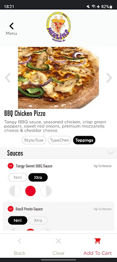 Screenshot of Merlin's Pizza