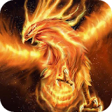 Huge fiery bird live wallpaper icon