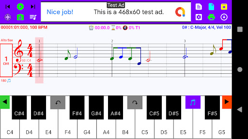 Android application Midi Muse screenshort