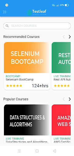 TestLeaf Screen 3