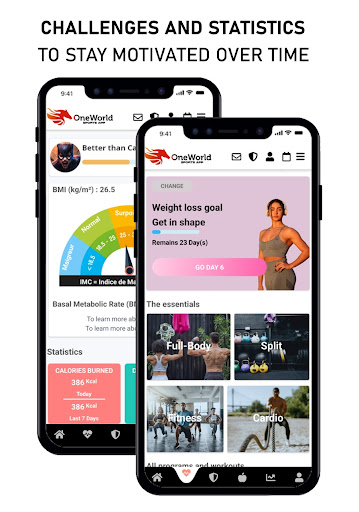 OneWorld Sports App Screen 3