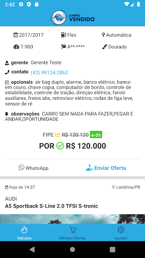 Carro Vendido Screen 3