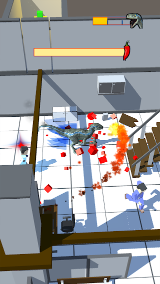 Dinosaur CEO: Kaiju Run & Eat - Screenshot 2