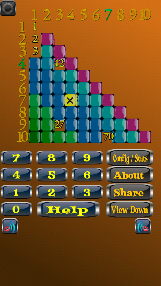 Android application 3D Multiplication Table Kids screenshort