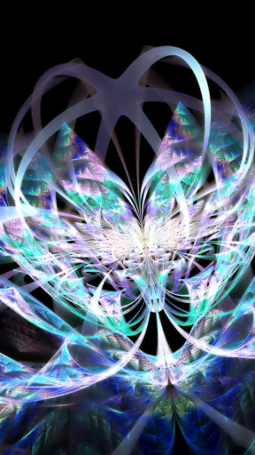 Android application glowing flowers wallpaper screenshort