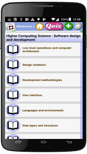 Electronics course Screen 2