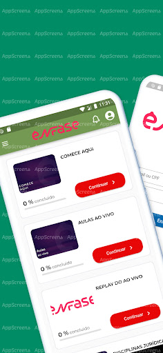 Android application Curso Enfase screenshort