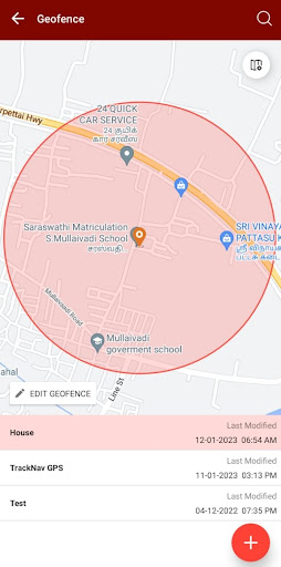 Android application Tracknav screenshort