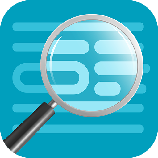 Magnifying Glass + Flashlight logo