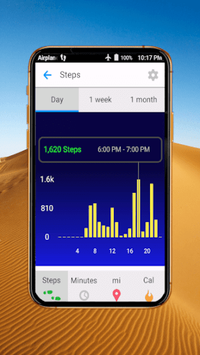 Screenshot of StepsMagic (Pro) step counter
