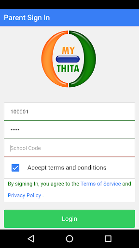 Android application My Thita Parent screenshort