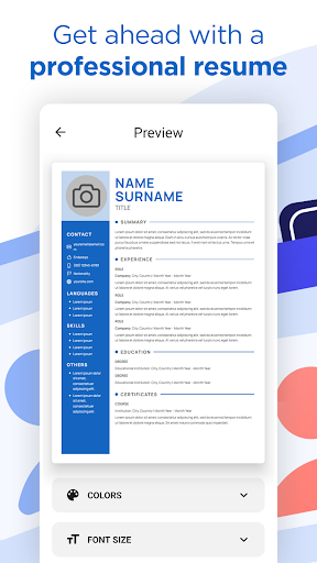 Screenshot of AI Resume Builder CV Maker PDF