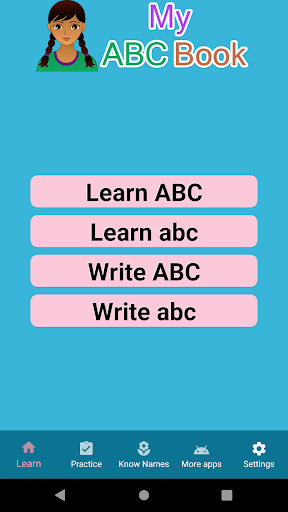 Android application Learn English - ABC to words screenshort