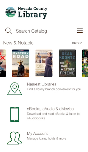 Android application Nevada County Library screenshort