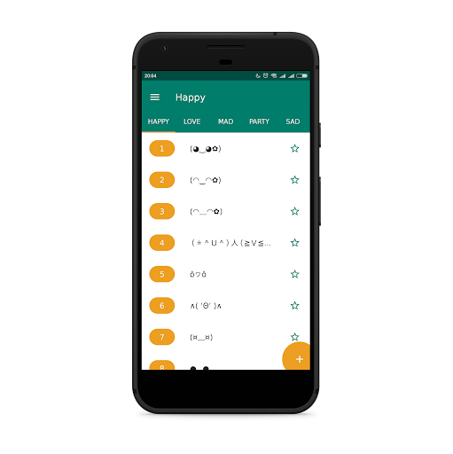 Kaomoji. Pro. Text smiles + Co Screen 3
