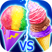 Snow Cone VS Ice Cream - Summer Icy Dessert Battle  Icon