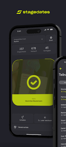 Android application stagedates scanner screenshort