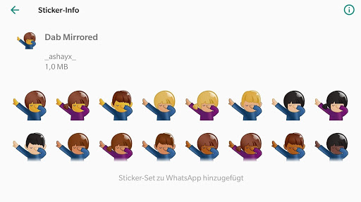 Dab Emoji for Whatsapp