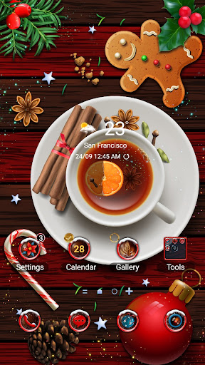 Android application Christmas Teatime - Wallpaper screenshort