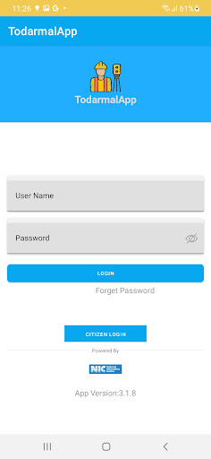Android application Todarmal App screenshort