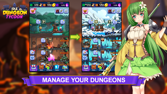Idle Dungeon Tycoon 1.8.1 MOD APK (Unlimited Gold/Diamonds) 7