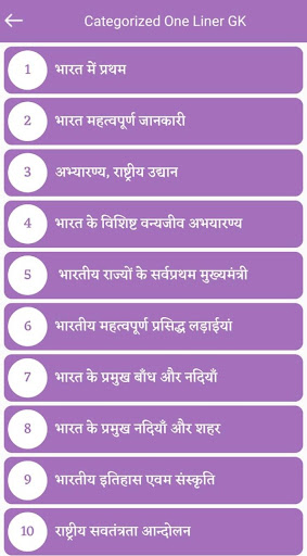 Hindi General Knowledge Offlin Screen 3