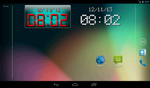 LED clock widget free