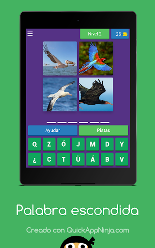 1 palabra en 4 fotos