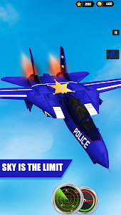 Police Plane Flight Simulator
