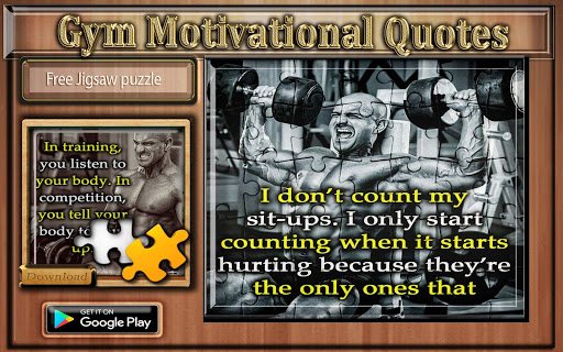 Fitness Motivation Quotes jigsaw puzzle