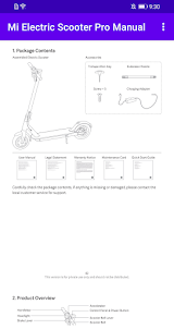 Mi Electric Scooter Pro Manual