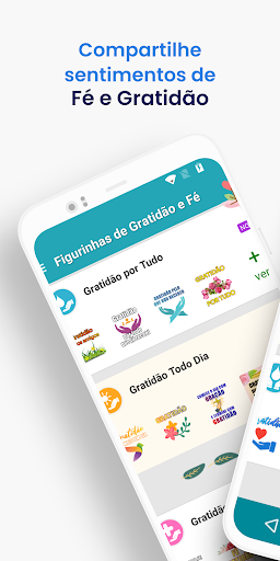 Android application Figurinhas de Gratidão e Fé screenshort