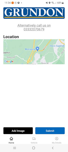 Android application Grundon Incident Support screenshort