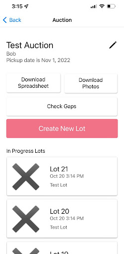 Aether Auctions Pro Screen 2