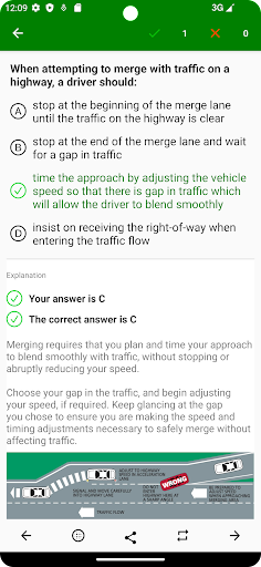 Alberta Driver License Test Screen 2