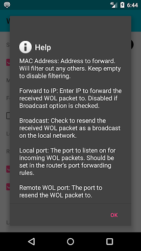 WOL Proxy Screen 2