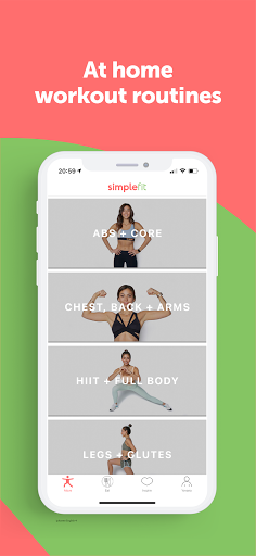 Screenshot of Simple Fit by Yovana Mendoza
