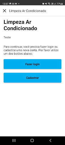 ServicesApp - Usuário Screen 2