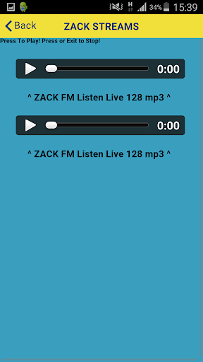 Zack Fm 105.3 Mildenhall Screen 2