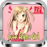 Cute Anime Girl Wallpaper icon