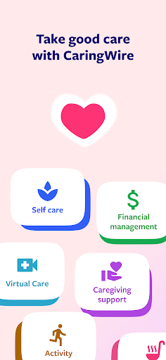 Android application CaringWire screenshort