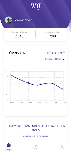 Android application Wogo seller screenshort