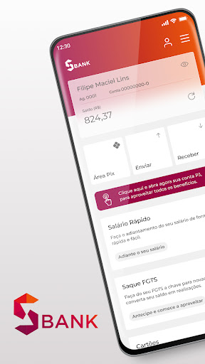 Android application S Bank screenshort