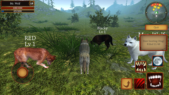 Wolf Simulator - Animal Games screenshots 12