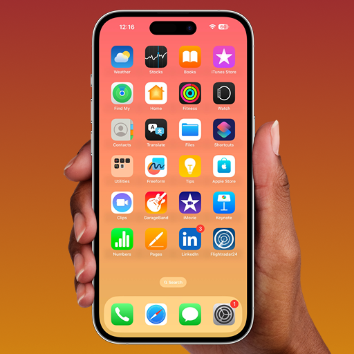 iPhone 16 Pro Max Launcher Logo