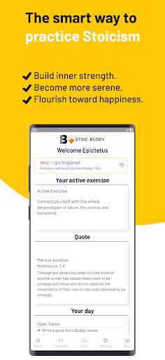 Android application Stoic Buddy screenshort