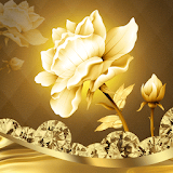 Golden Diamond Flowers icon