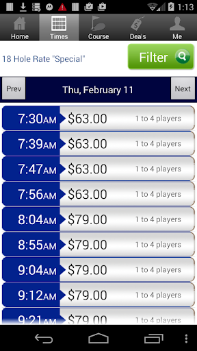Crow Creek Golf Tee Times